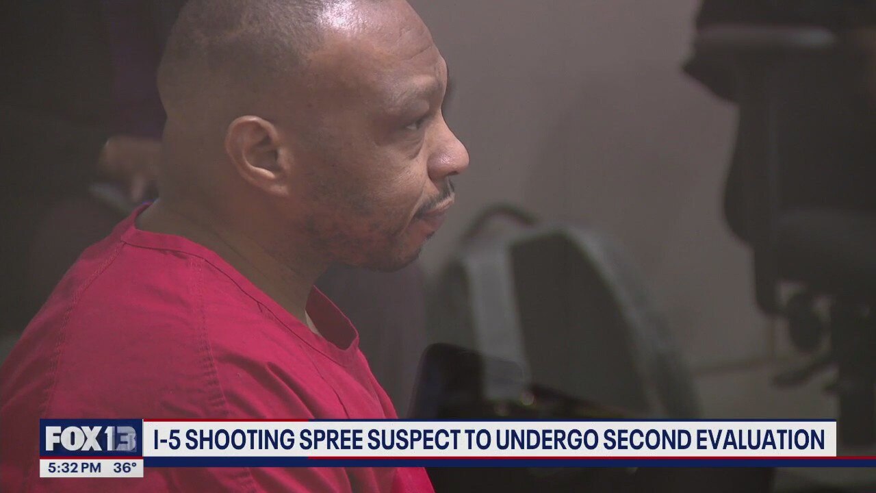 Suspect in I-5 shooting spree to undergo second evaluation