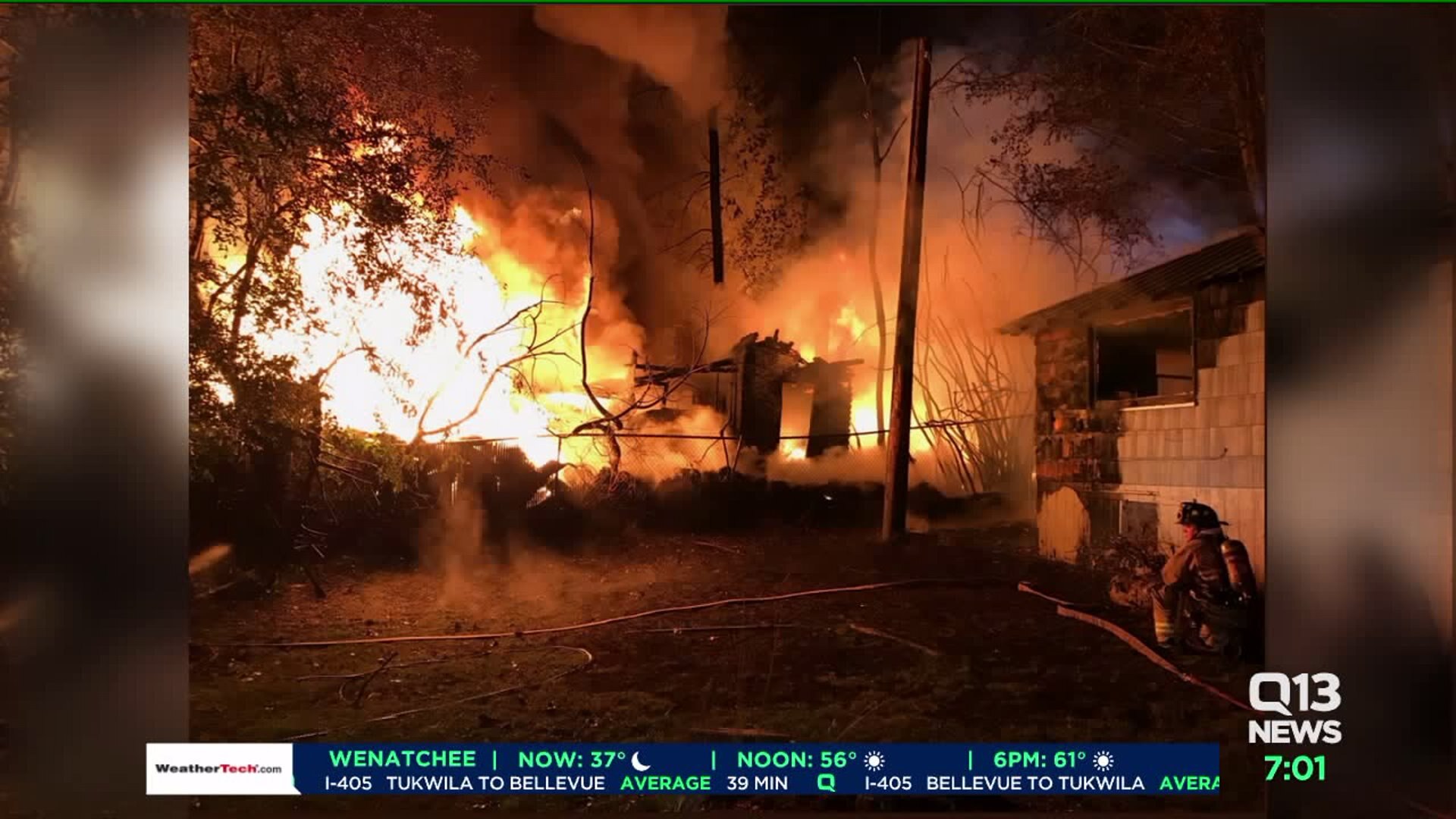 Tire fire in Mukilteo