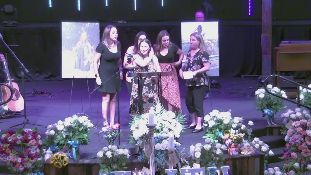 People gather to remember teen girl who was swept away by floodwaters