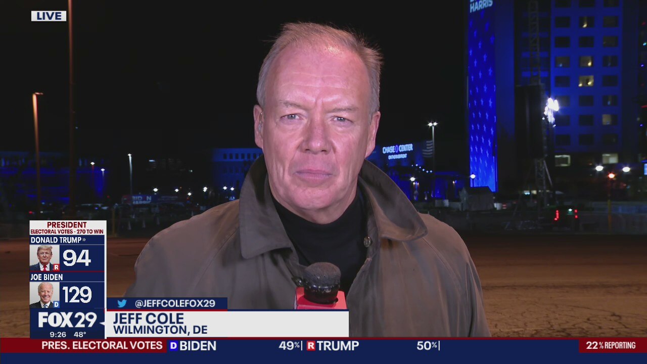 Biden campaign begins letting cars in for Election Night event