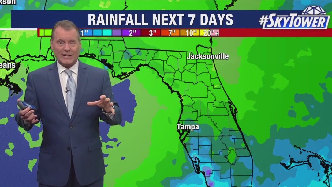 Tampa weather | potential for rain on Monday