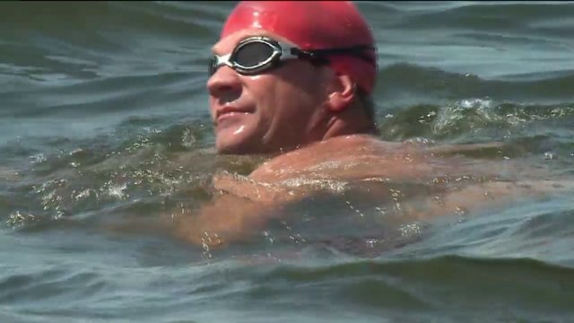 Ultra marathon swimmer hopes to create history on Lake Michigan