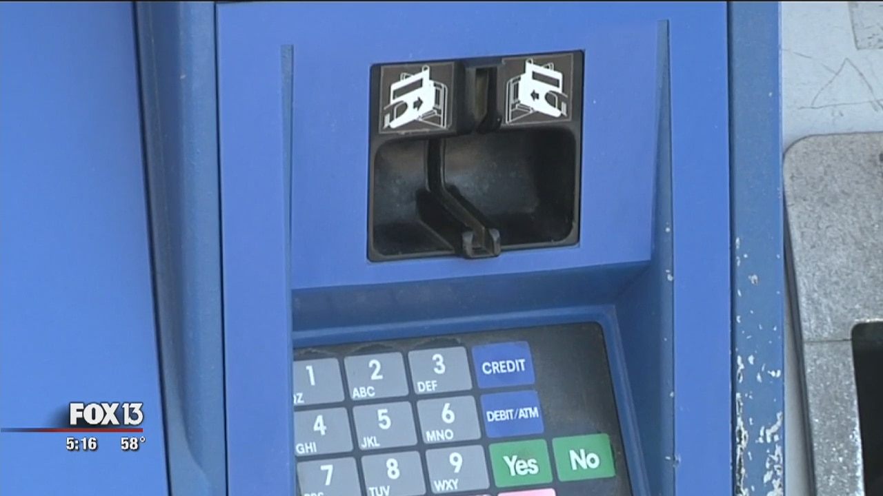 Skimmers on gas pumps in Sarasota
