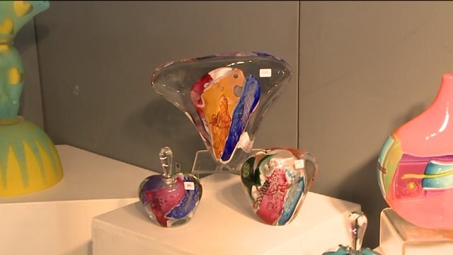 Chip has a blast checking out art at Lakefront Festival of Art