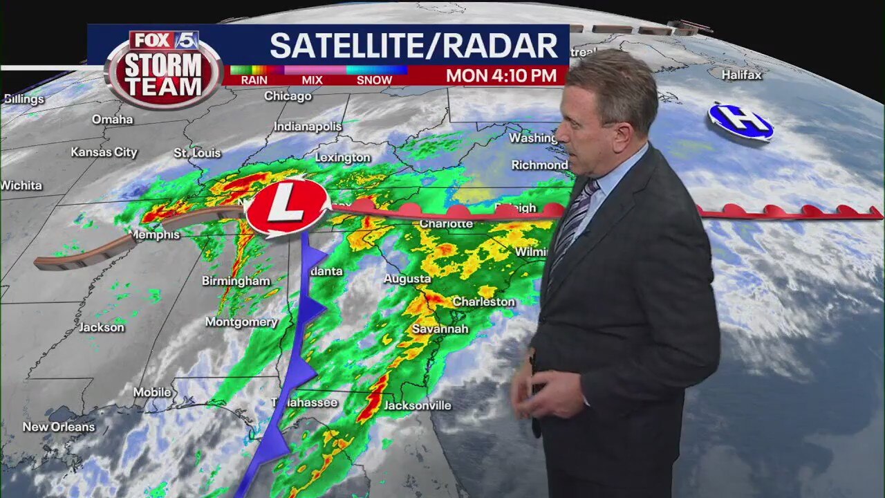 Monday afternoon forecast