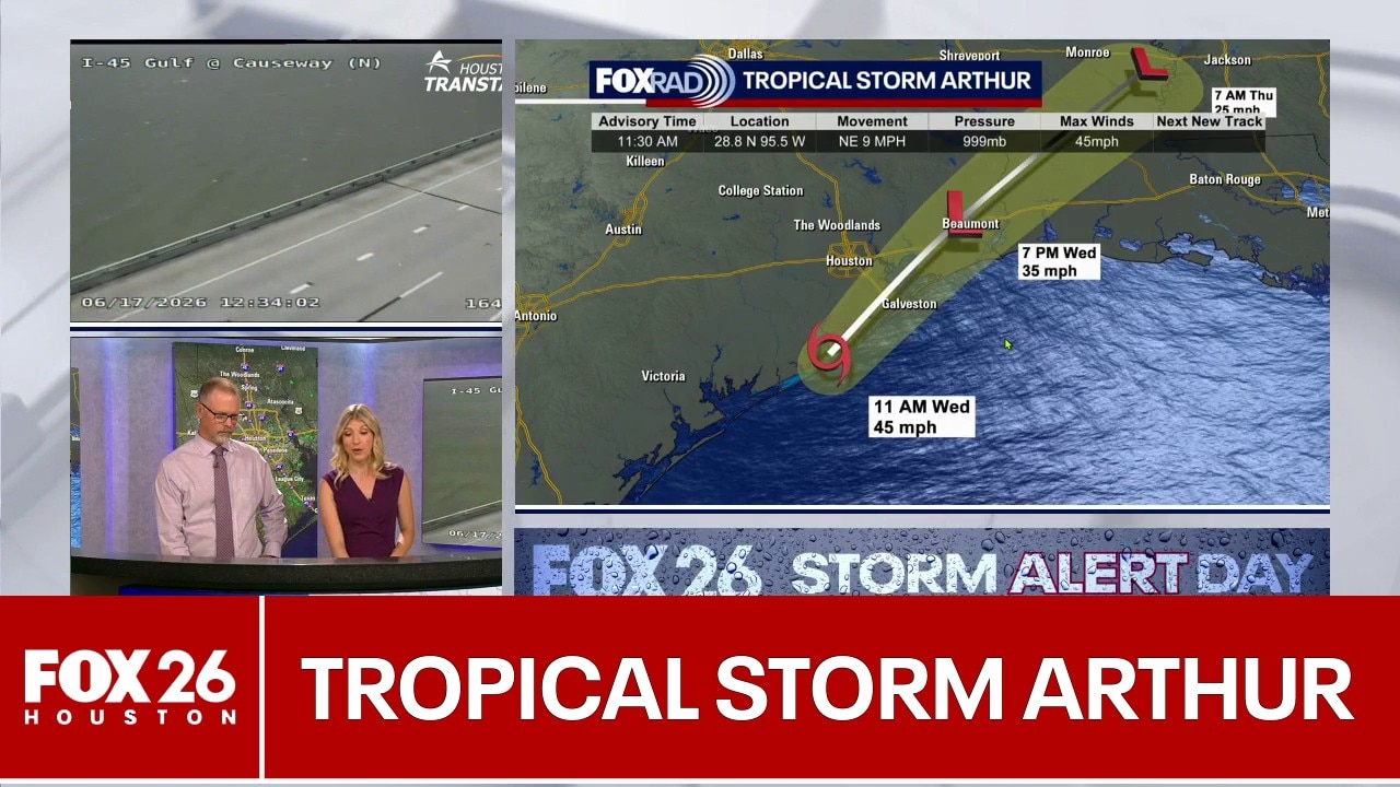 Tracking Tropical Storm Arthur in Greater Houston | Houston Live and Local