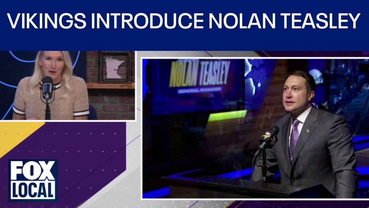 Vikings introduce Nolan Teasley as new GM