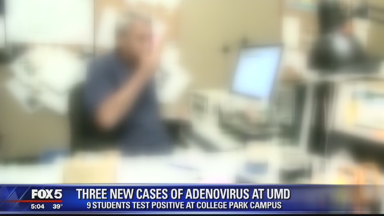 3 new cases of Adenovirus confirmed in University of Maryland students