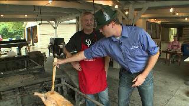 Chip learns how to prepare food for Oktoberfest