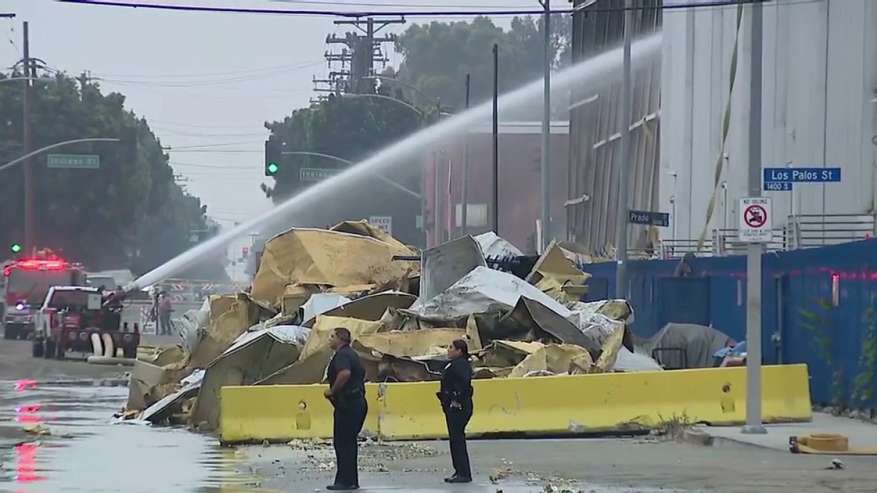 Boyle Heights warehouse fire enters 8th day 