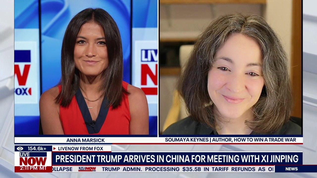 President Trump arrives in China for Xi meeting