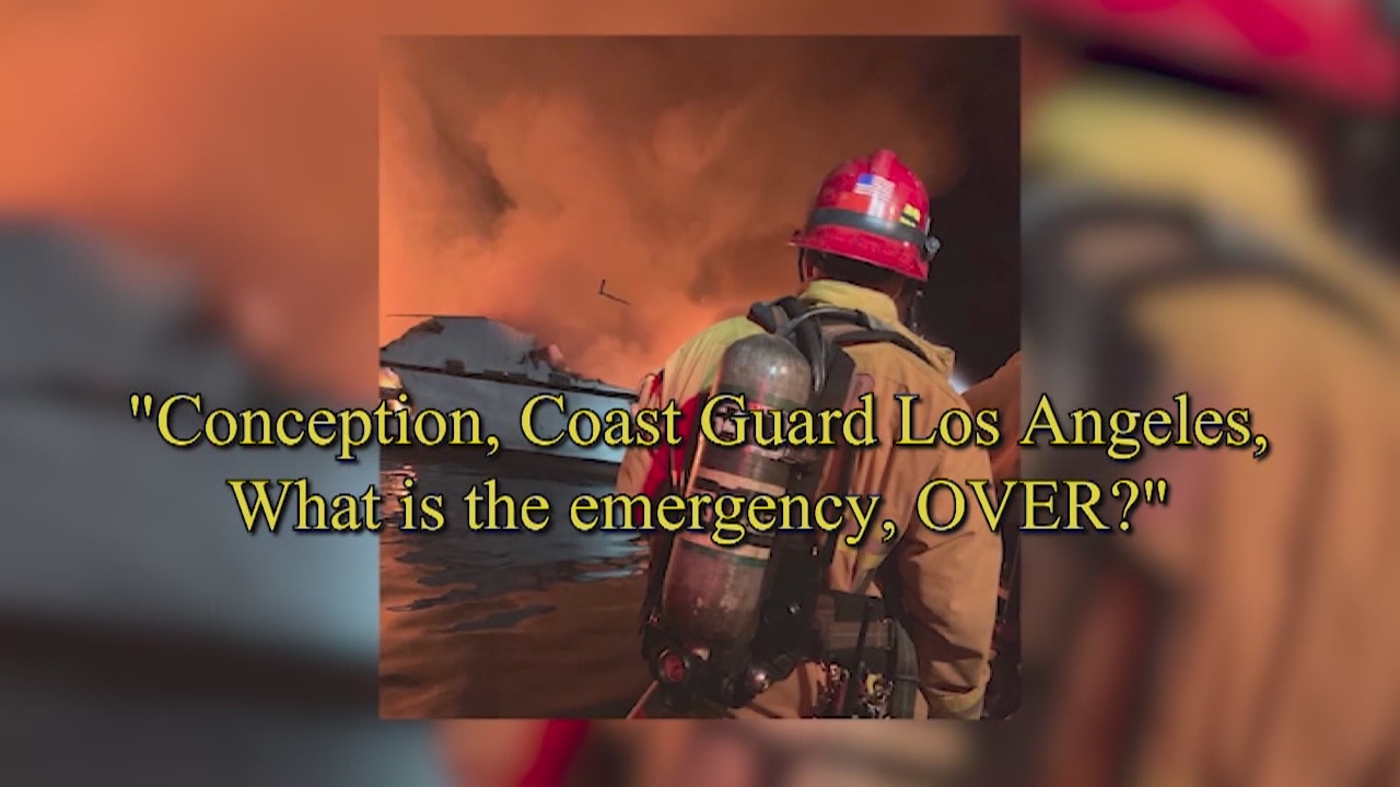 Audio released from boat fire off Santa Cruz Island