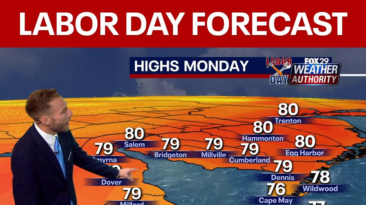 Labor Day Forecast: Pleasant, sunny day on tap