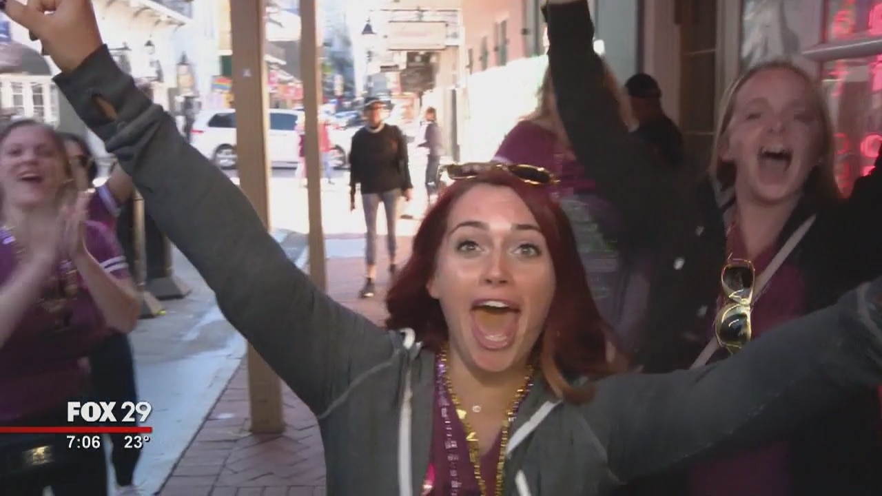 Eagles fans in full force in New Orleans