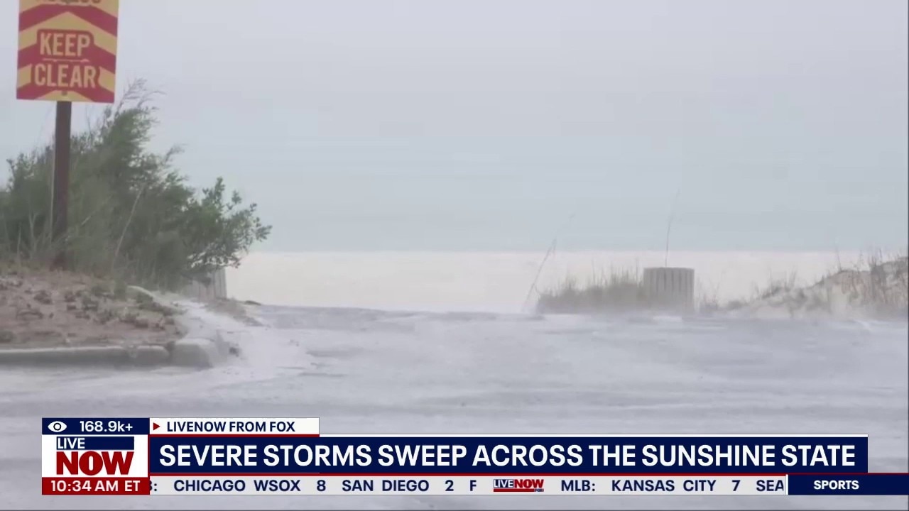 Soaking rains sweep across Sunshine State