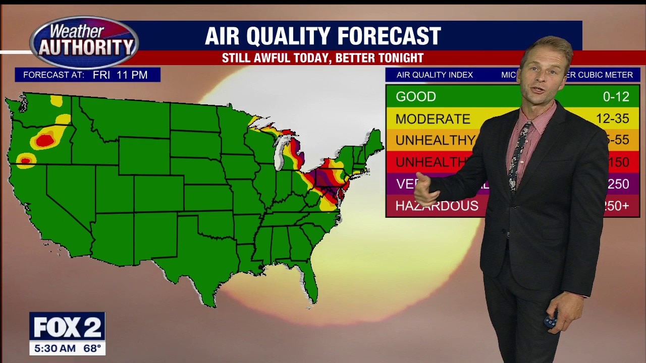 Air Quality conditions to slowly improve Friday