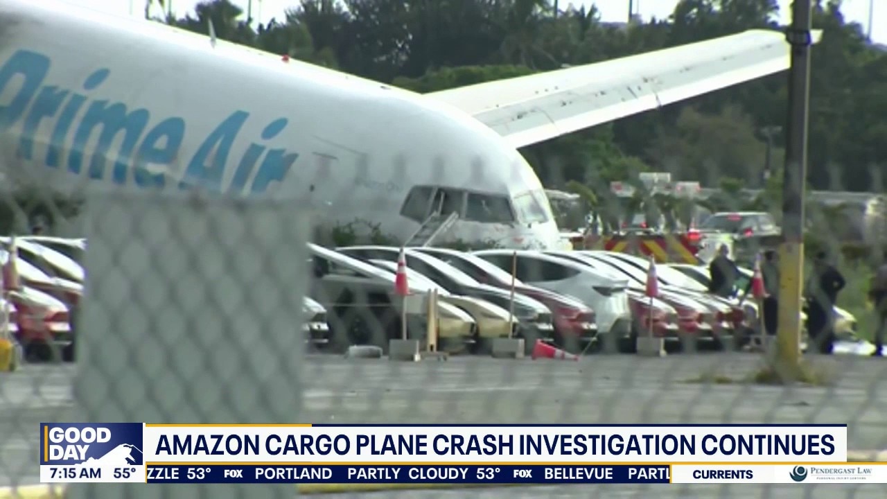 Amazon cargo plane crash investigation continues in Miami, FL