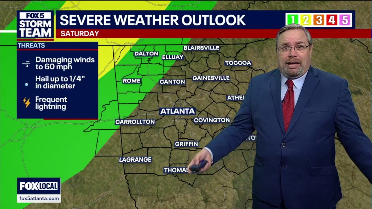 Friday evening forecast