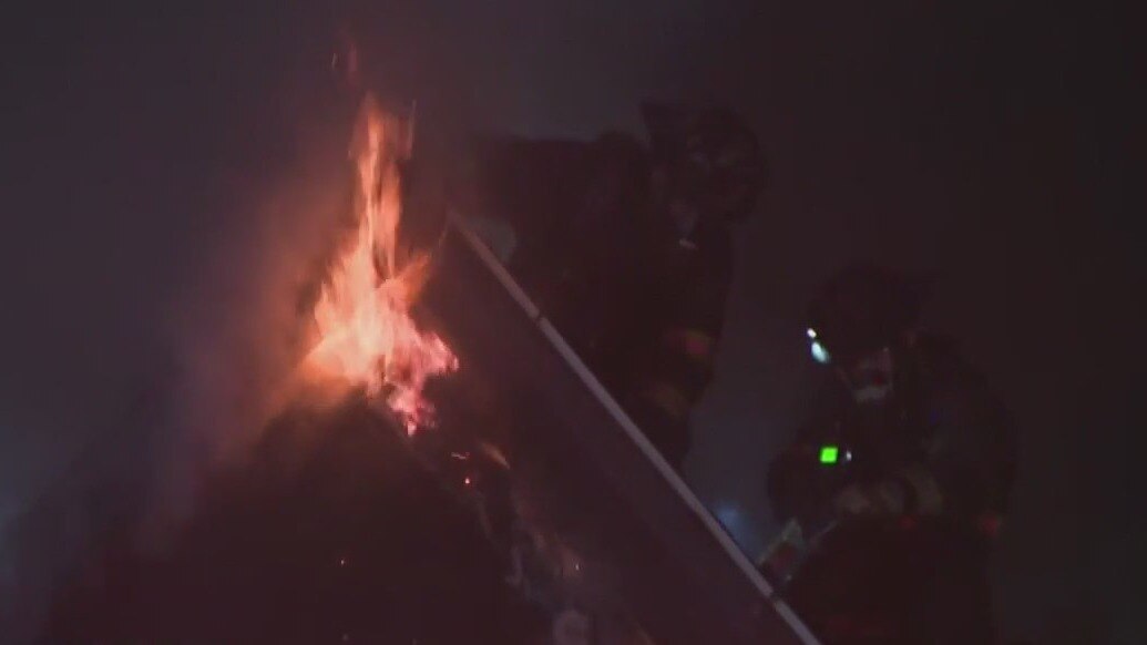 Firefighters battle house fire near 1st and Concordia | FOX6 Milwaukee