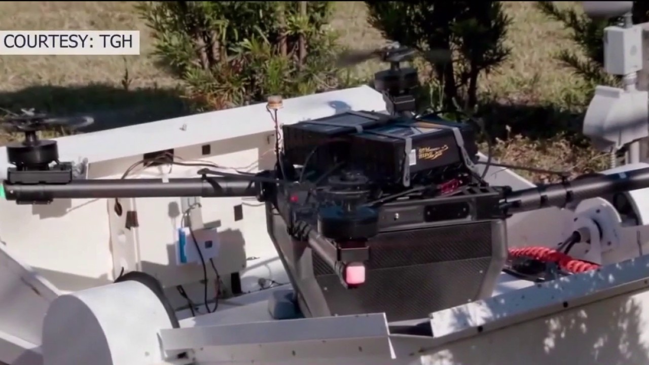 Testing blood delivery by drone