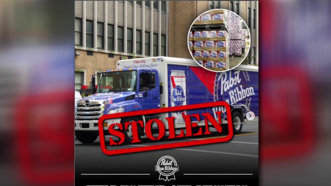 Pabst Blue Ribbon beer truck stolen in Montclair