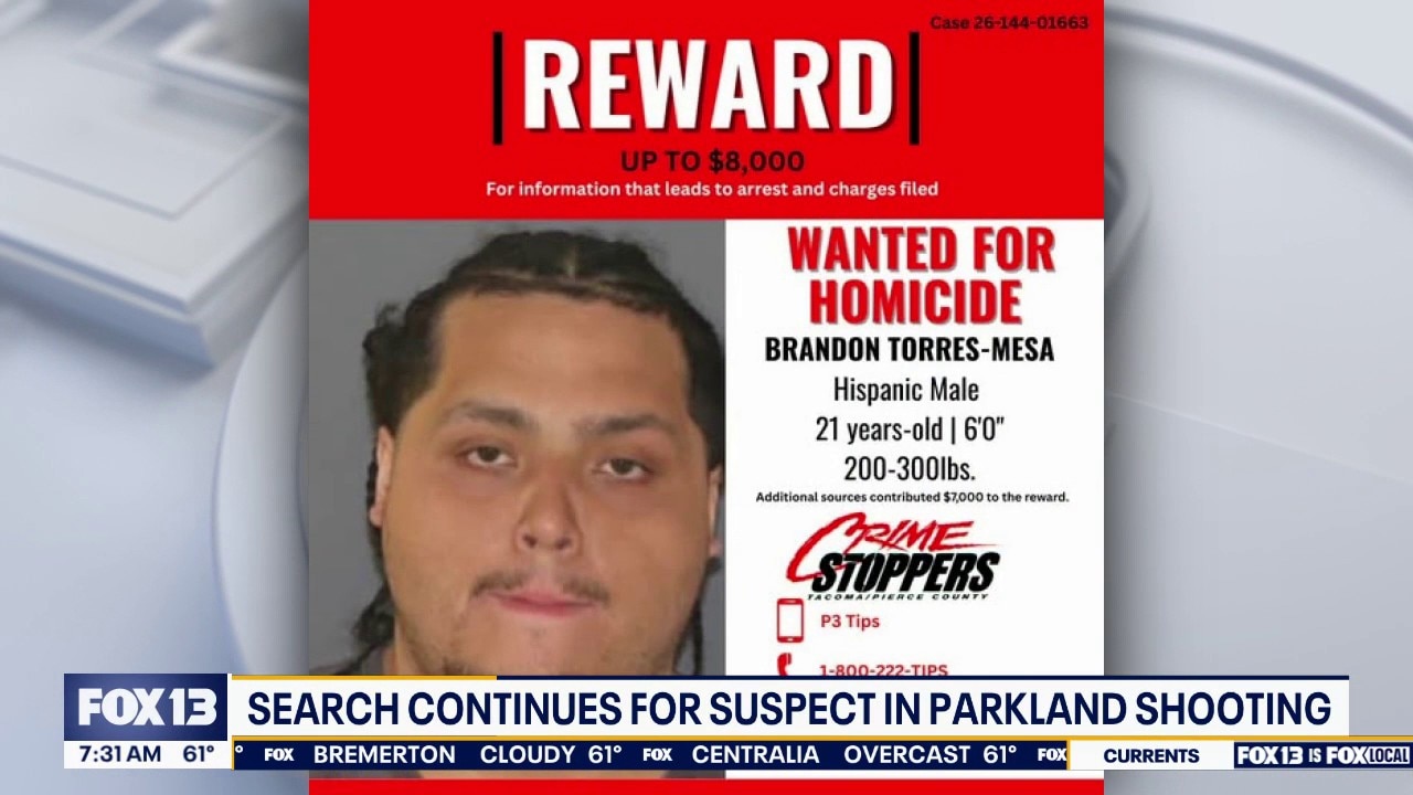 Search continues for Parkland, WA shooting suspect