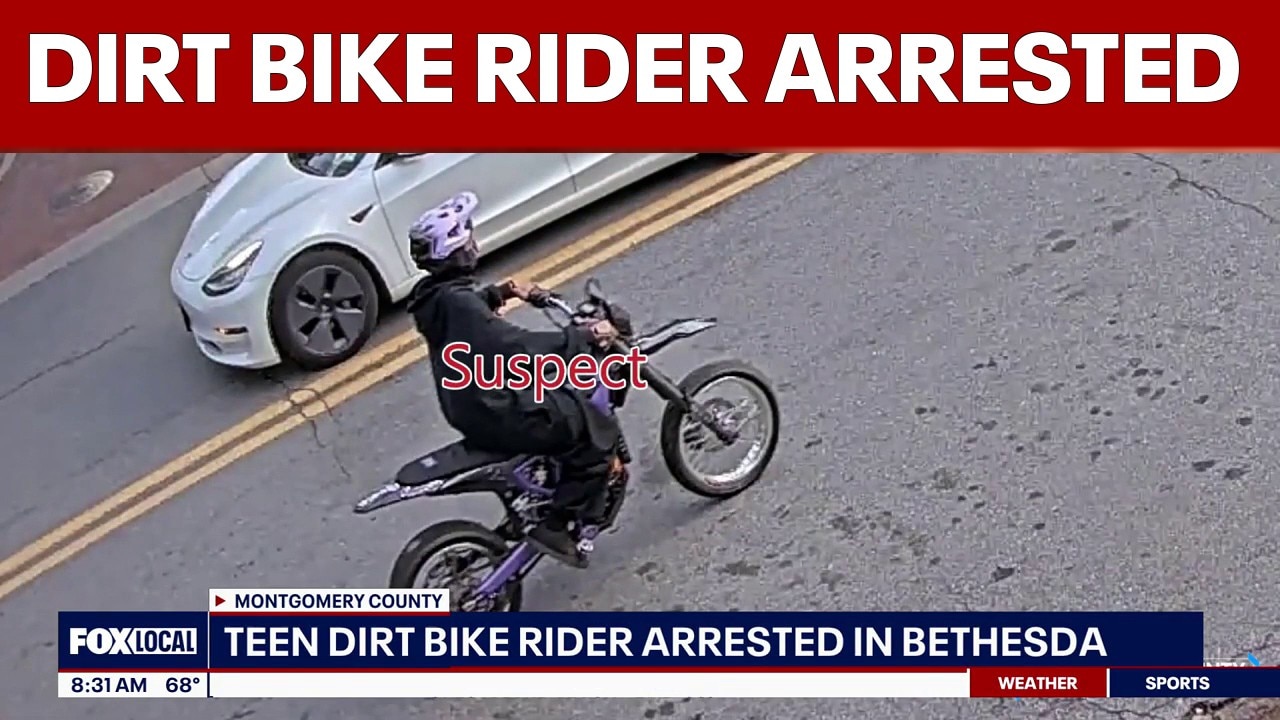 13-year-old dirt bike rider arrested in Bethesda
