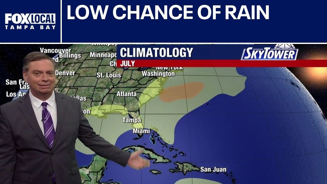 Florida rain chances fall