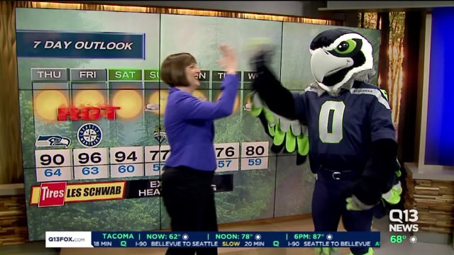 Blitz helps MJ with the Seahawks GAMEDAY FORECAST!