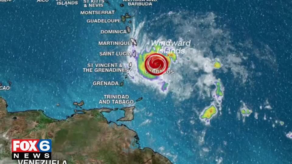TS Dorian Battering St. Lucia