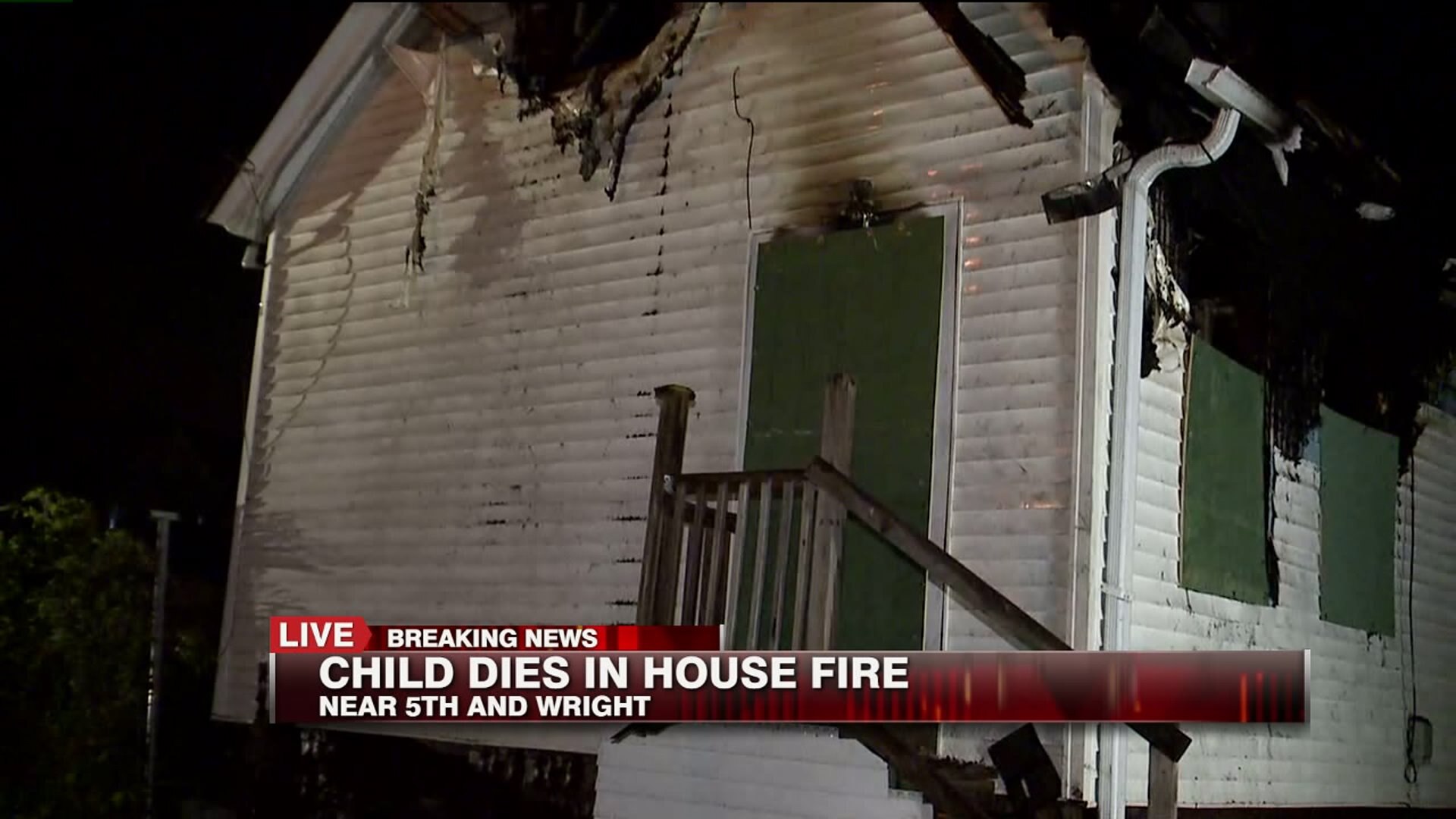 Child dies in house fire