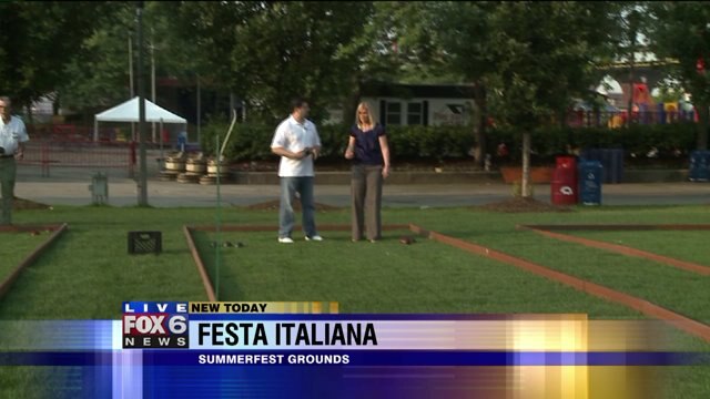 Laura plays game as she previews Festa Italiana