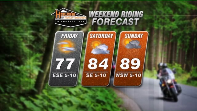 Weekend riding forecast for June 24 - 26