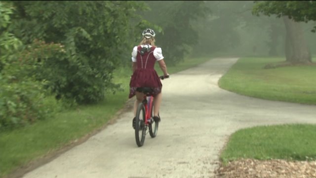 What`s the best way to get to the beer garden? Let Laura show you!