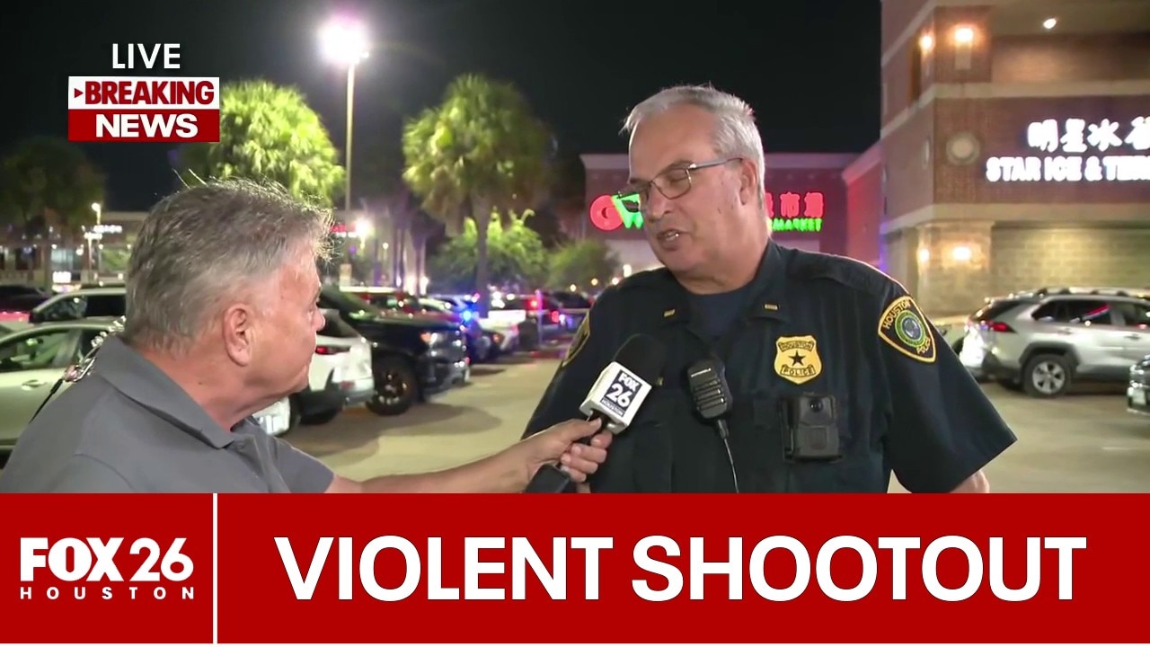 Houston shootout injures security guard, suspect