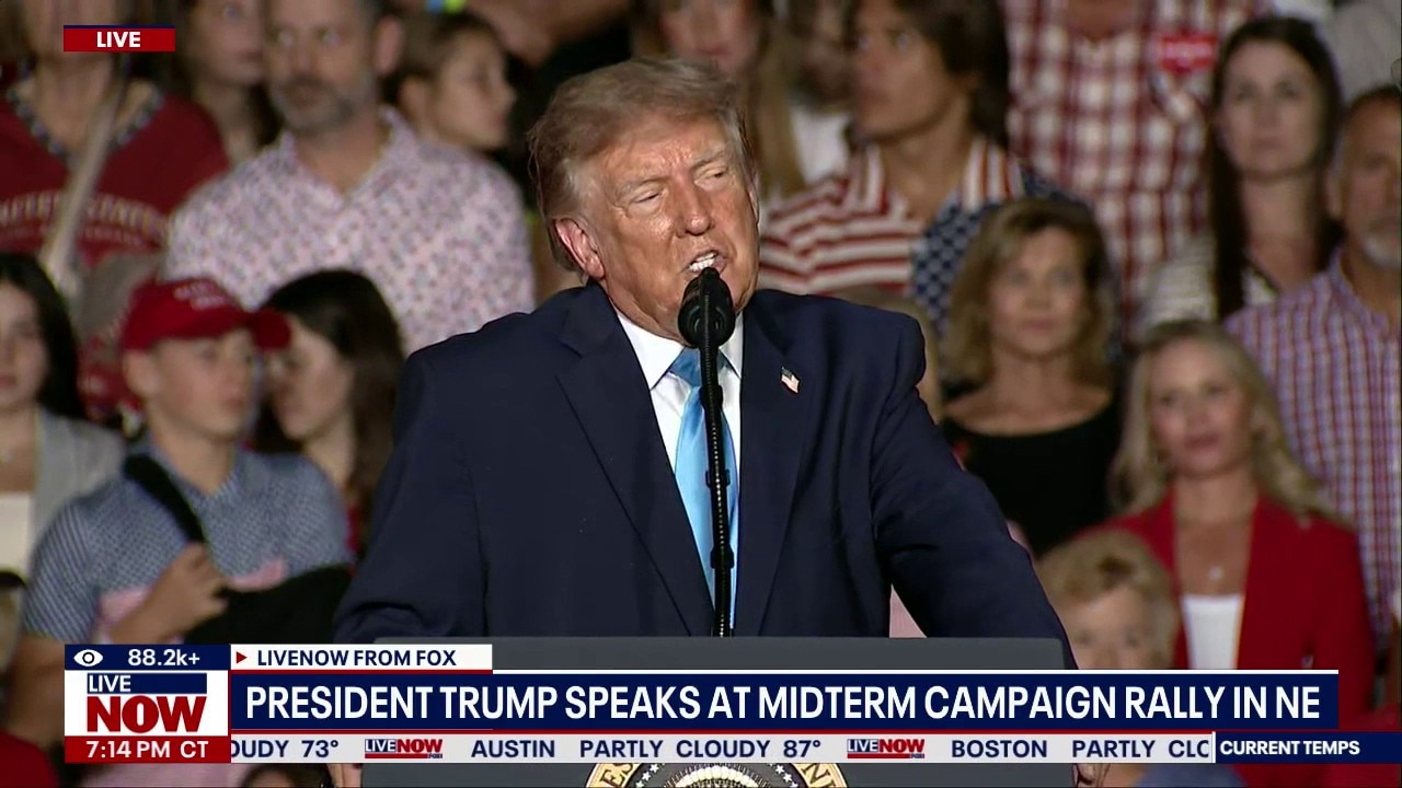 Trump continues midterm campaigning in Nebraska 
