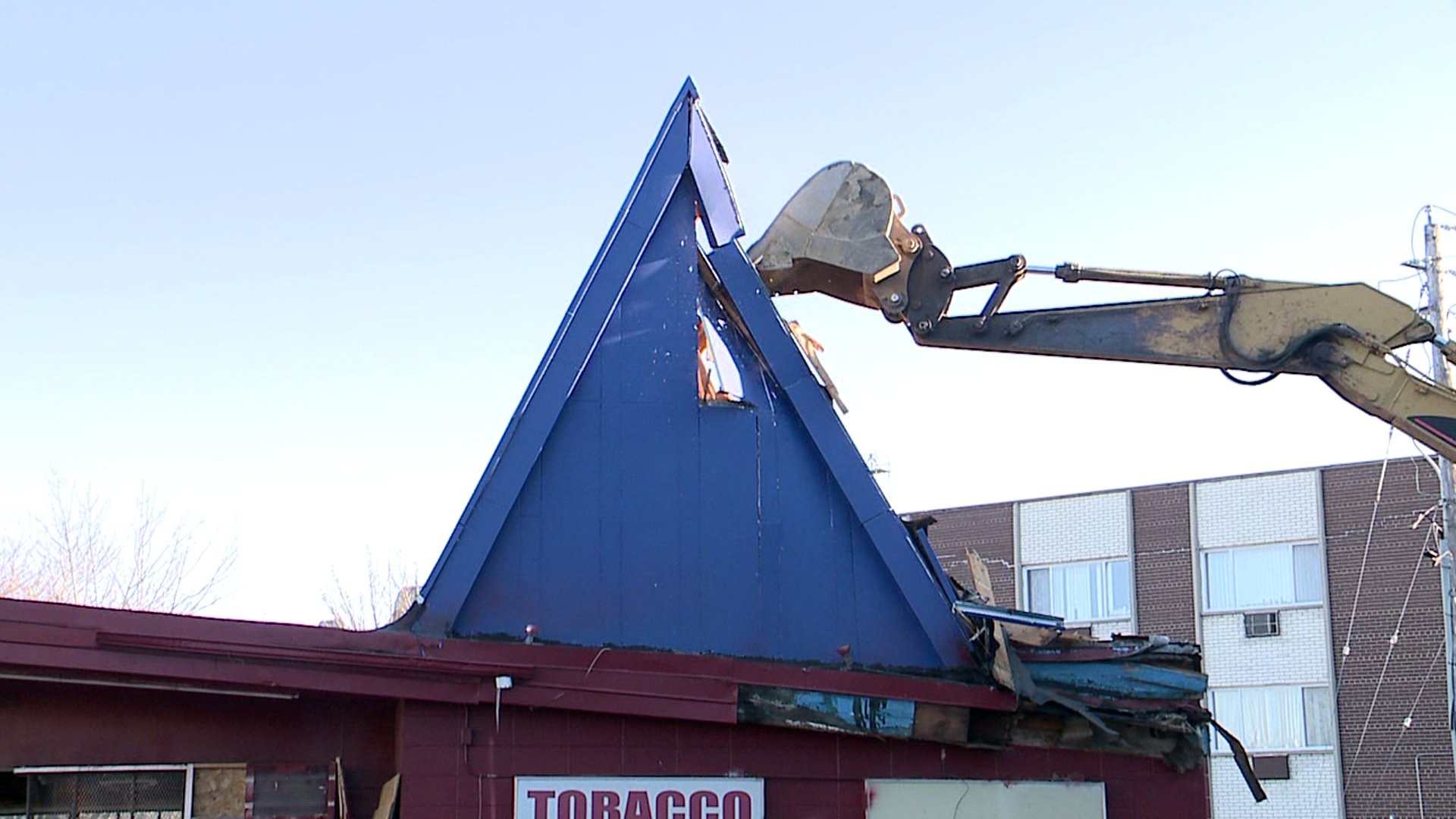 Tobacco shop demolition