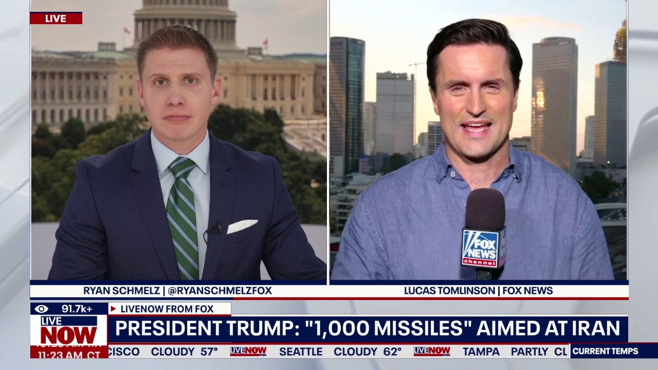 President Trump: "1,000 missiles" aimed at Iran