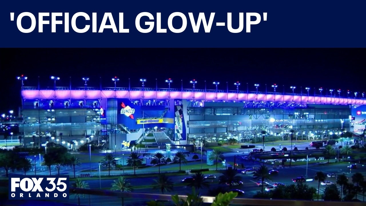 Daytona International Speedway unveils new LED lights