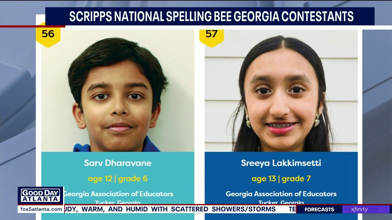 2 Georgia students competing in spelling bee
