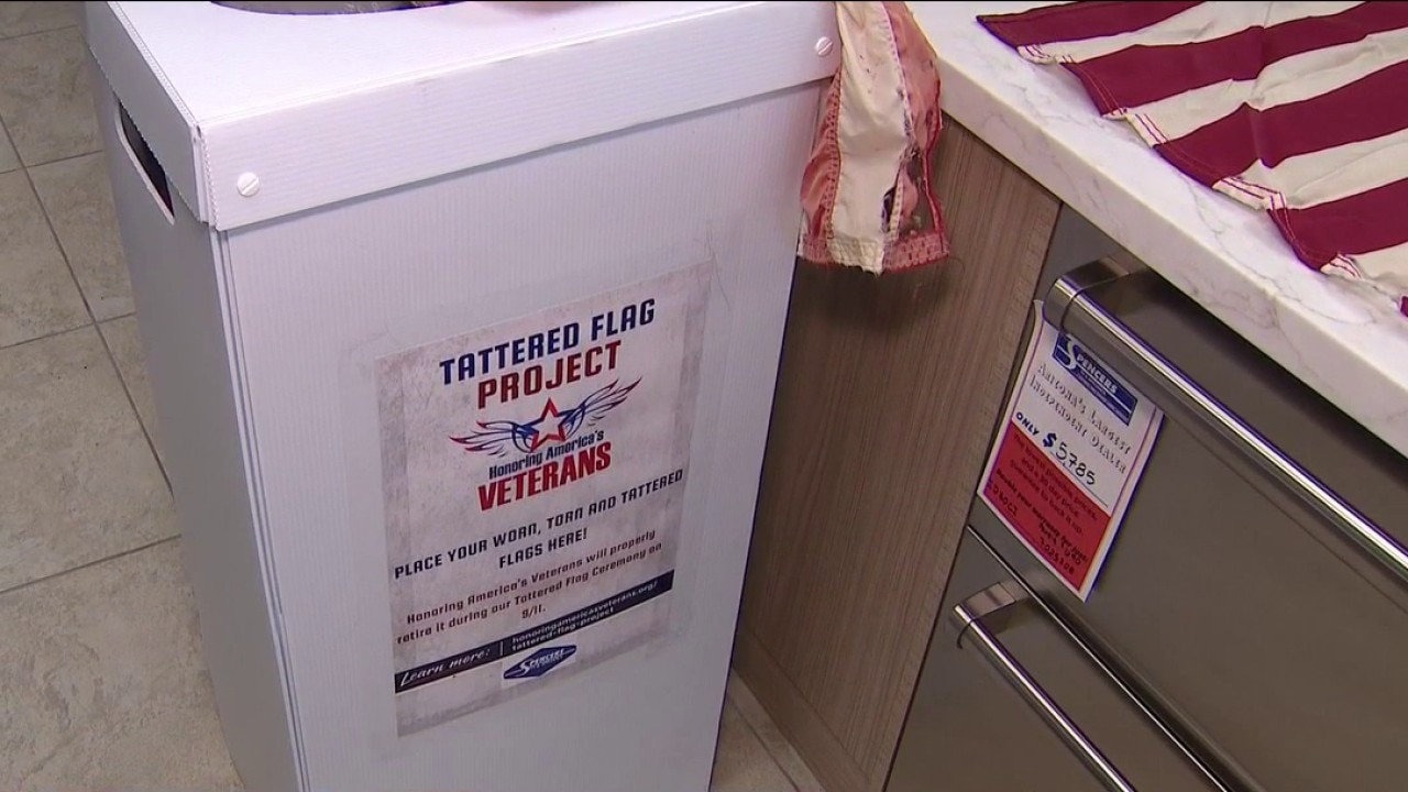 Arizona nonprofit collecting worn American flags