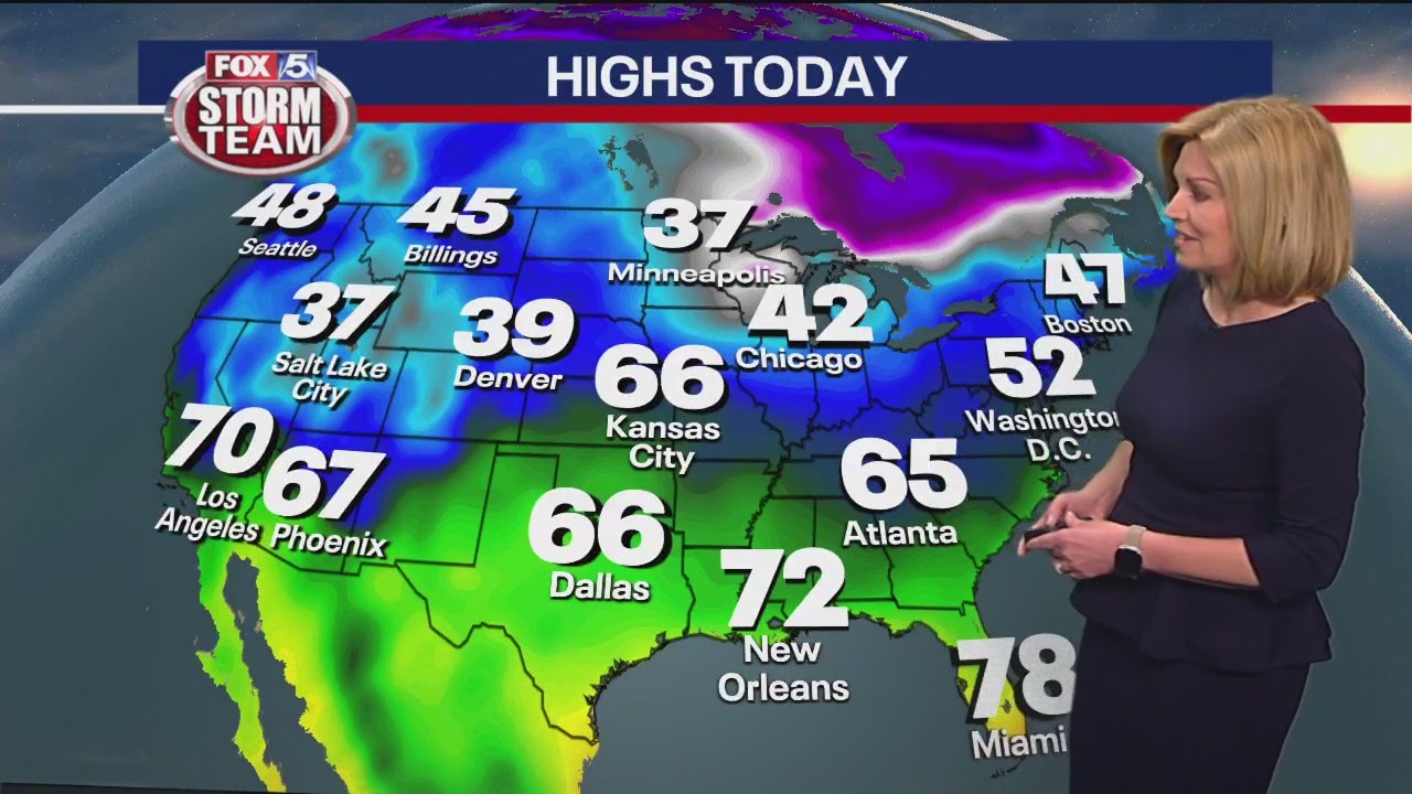 Monday morning forecast update