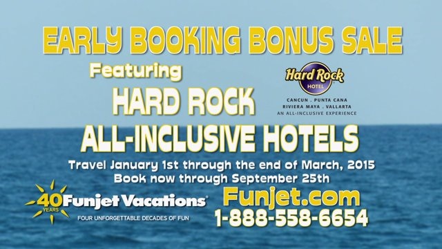 Vacation deals with Funjet and Hard Rock