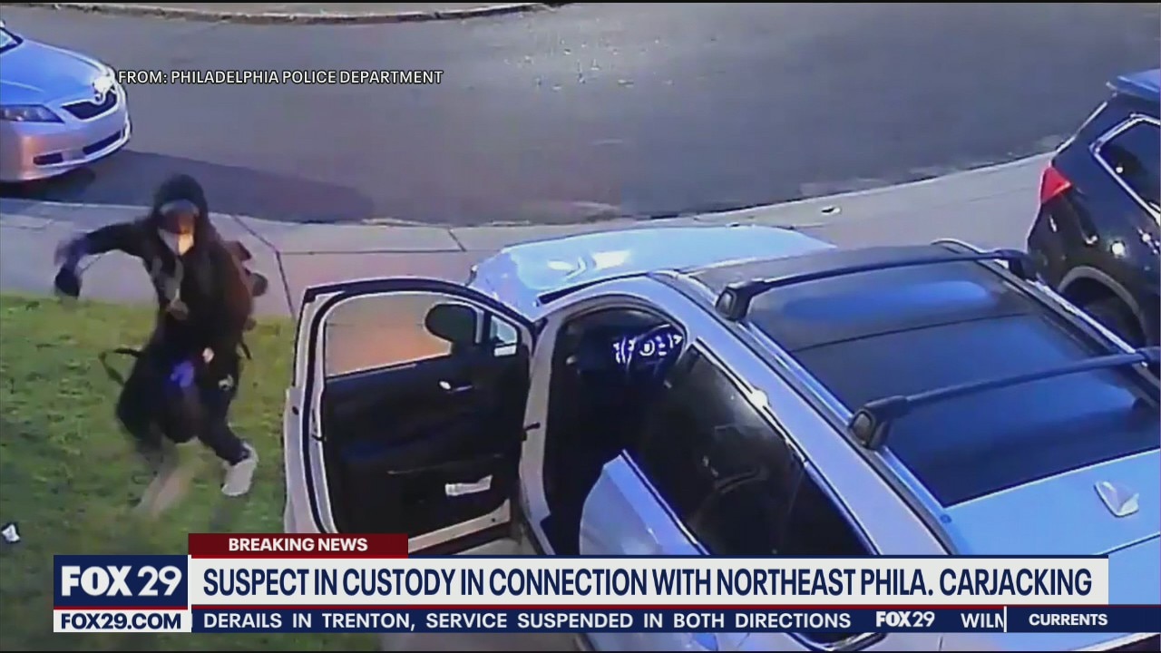 Suspect accused of carjacking family in Philadelphia driveway arrested ...