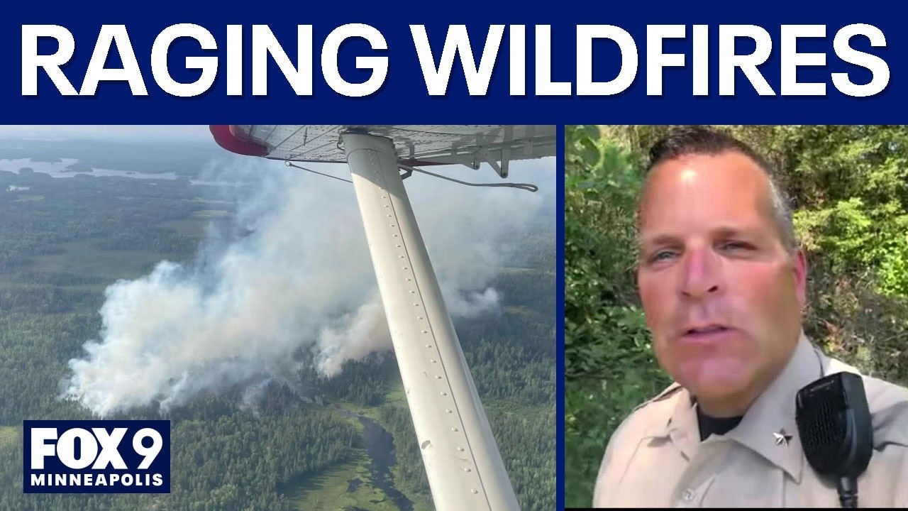 MN wildfires update: Fires burning over the border