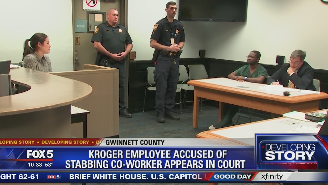 Kroger employee accused of stabbing supervisor appears in court