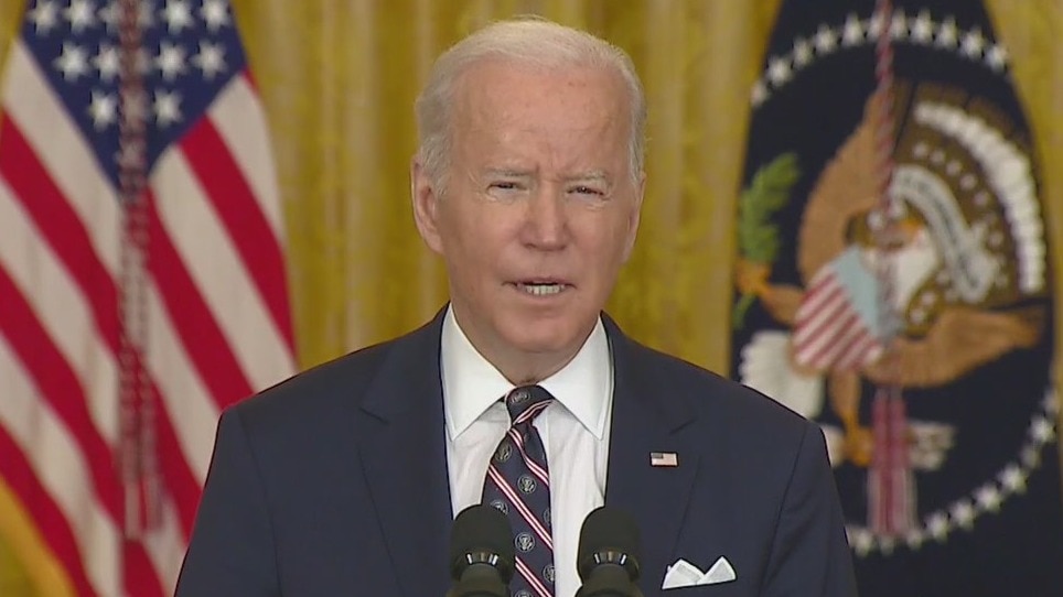 President Joe Biden announces harsher sanctions against Russia
