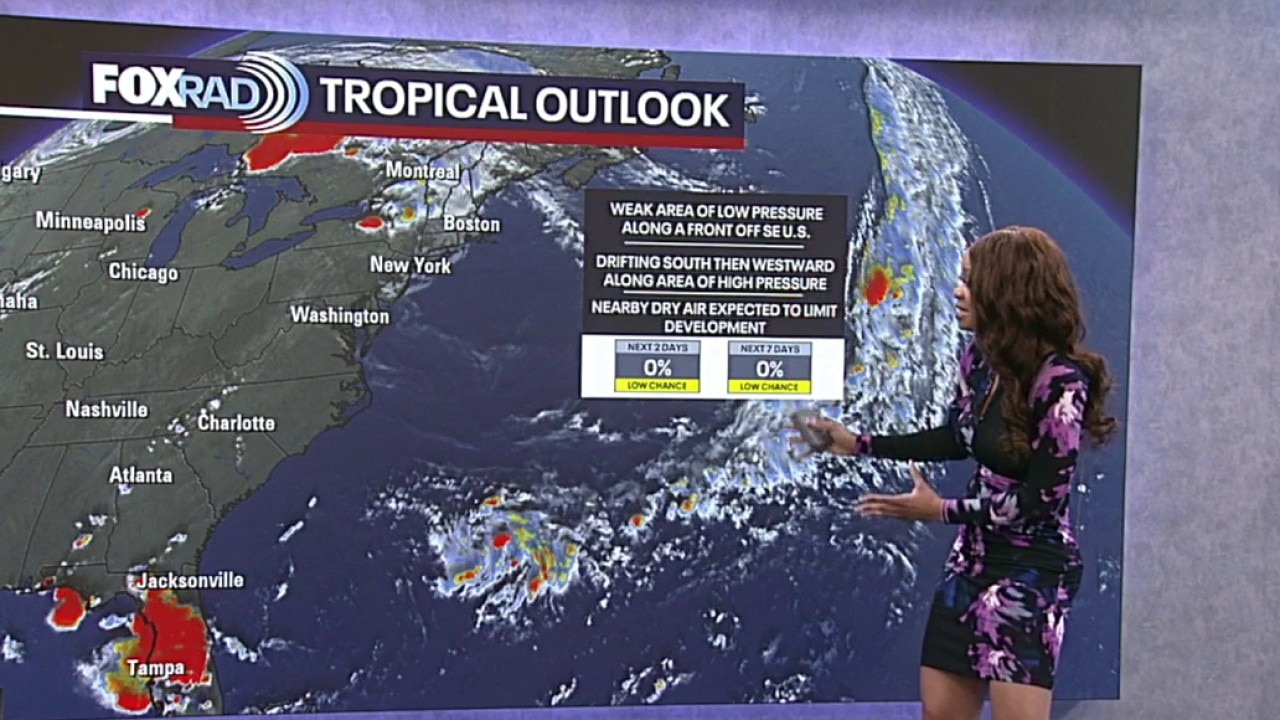 Tropical Weather Outlook: Area of low pressure near 0% chance of tropical development