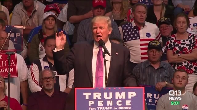 Trump speaks at rally in Everett