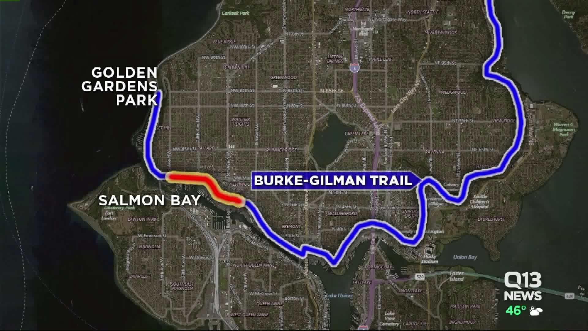 Missing link of Burke-Gilman Trail